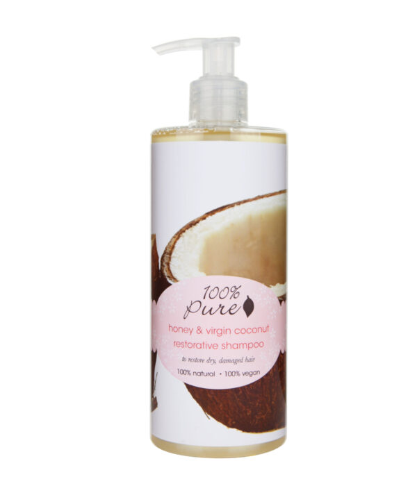100% Pure Honey & Virgin Coconut Restorative Shampoo - 390ml