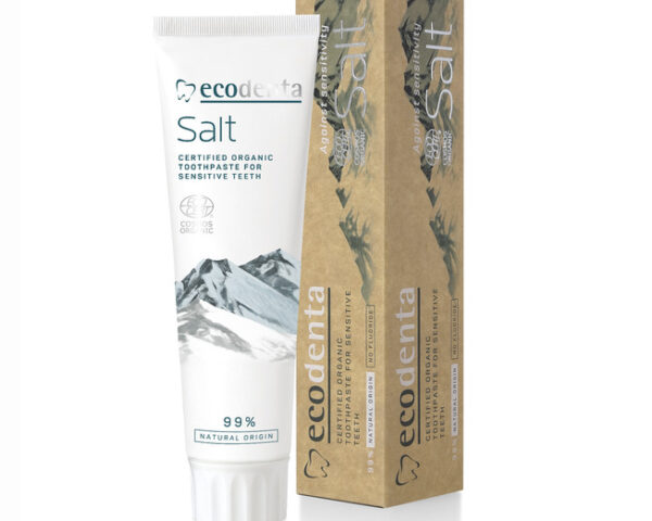 ECODENTA Organic Sensitive Teeth and Gums Toothpaste Salt (uten fluor)  - 100 ml