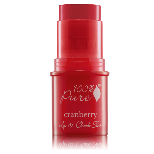 100% Pure Cranberry Glow Lip & Cheek Tint - 7.5g