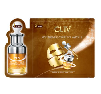CLIV Revitalizing C Corrector Ampoule - Supreme Gold Foil Mask - 2 step