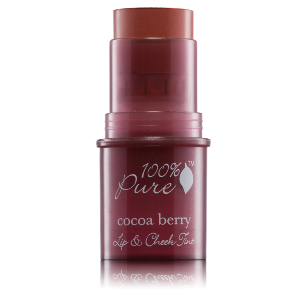 100% Pure Shimmery Cocoa Berry Lip & Cheek Tint - 7.5g