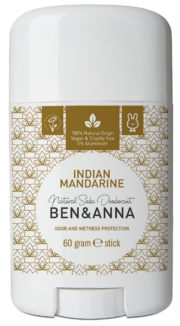 Ben & Anna Natural Deodorant Stick- Indian Mandarine - 60 gr