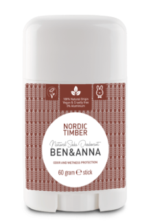 Ben & Anna Natural Deodorant Stick - Nordic Timber - 60 gr