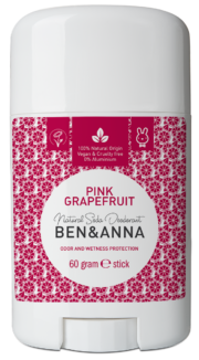 Ben & Anna Natural Deodorant Stick- PInk Grapefruit - 60 gr