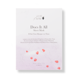 100% Pure Sheet Mask: Does it all - single mask