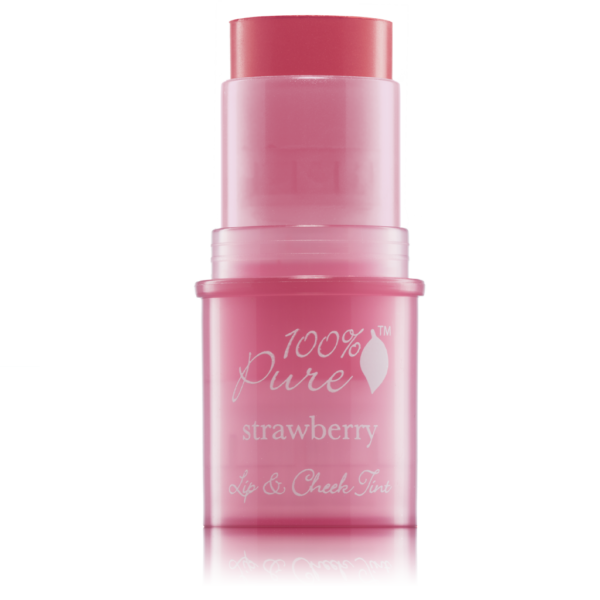 100% Pure Shimmery Strawberry Lip & Cheek Tint - 7.5g