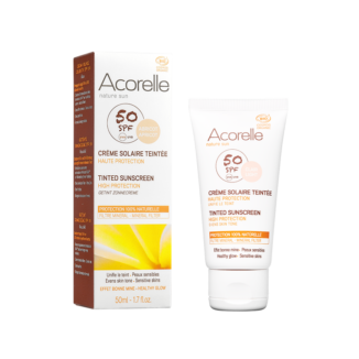 Acorelle Tinted Sun Cream spf 50 - Apricot - 50ml