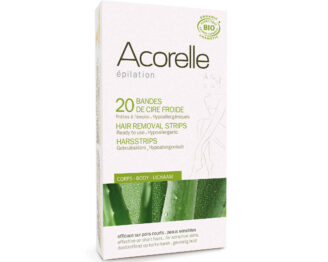 Acorelle Cold Wax Hair Removal Strips for kropp