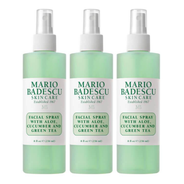 Hudpleiepakke: Mario Badescu Facial Spray with Aloe, Cucumber and Green Tea - 236 ml x 3