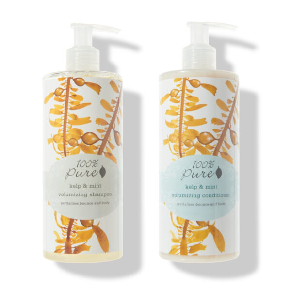 100% Pure Kelp & Mint Volumizing Shampoo & Conditioner -2 x 390ml