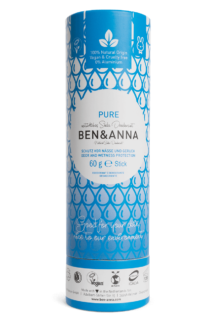 Ben & Anna Natural Deodorant Papertube- Pure - 60 gr