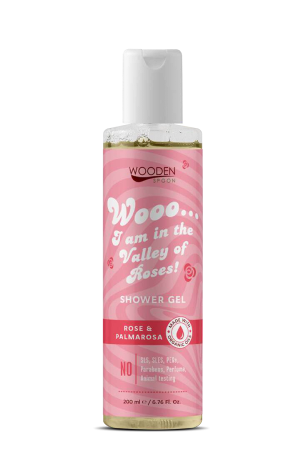 Wooden Spoon Shower Gel "Wooo... I am in a valley of roses !" - 200 ml