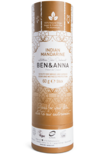 Ben & Anna Natural Deodorant Papertube- Indian Mandarine - 60 gr