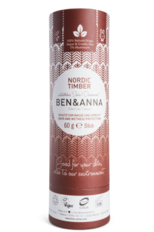 Ben & Anna Natural Deodorant Papertube- Nordic Timber - 60 gr