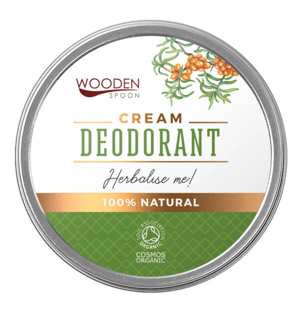 Wooden Spoon 100% Natural Cream Deodorant - "Herbalise me"- 60 ml
