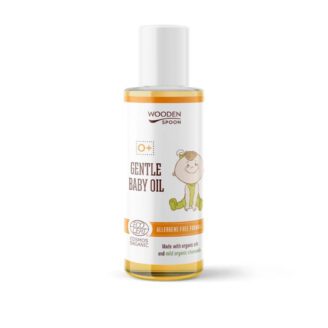 Gentle baby oil fra wooden spoon 100 % naturlig for tørr hud