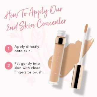 100% Pure 2nd Skin Concealer med fruktpigmenter - how to