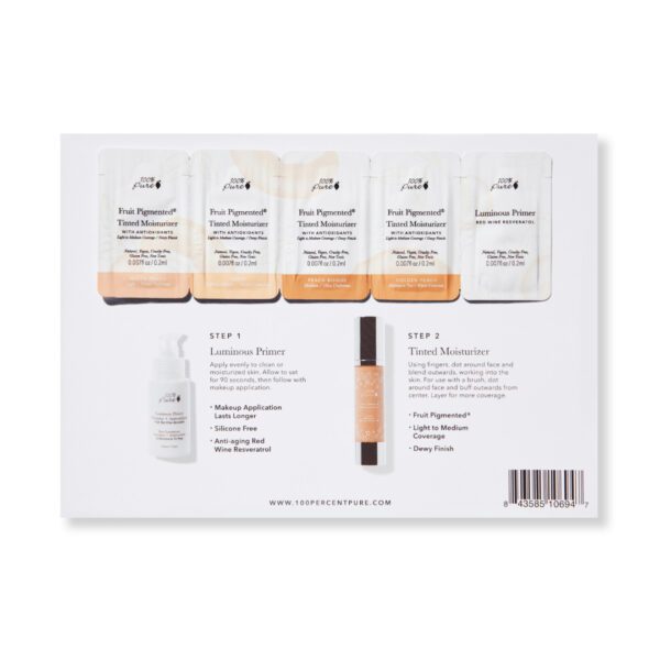 100% Pure tinted moisturizer sample pack