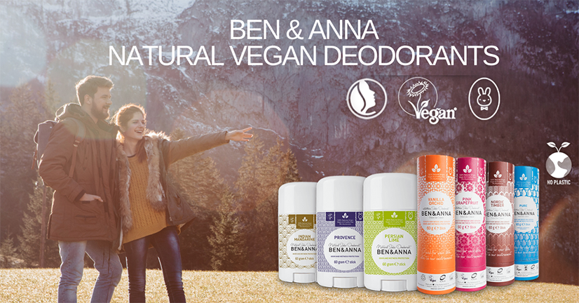 Ben & Anna Natural deodoranter. Økologiske veganske deodoranter