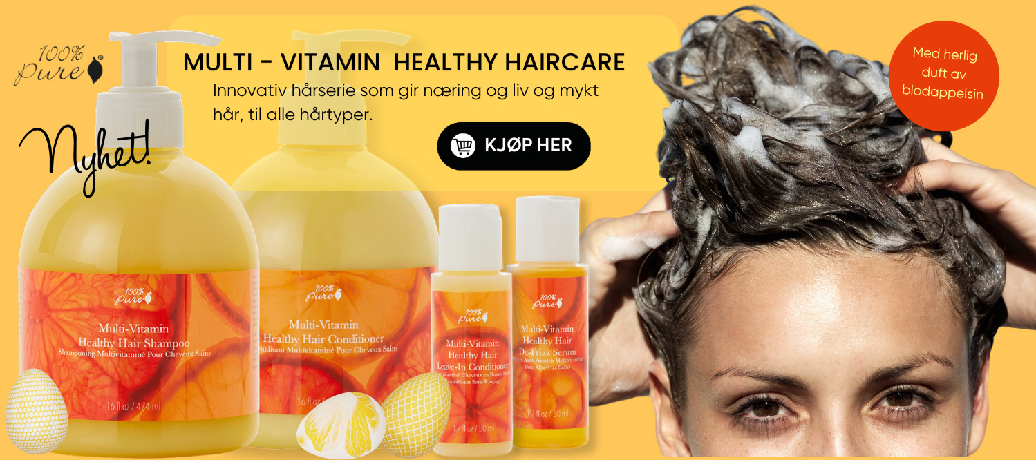 Multi vitamin healthy shampoo og balsam fra 100% Pure